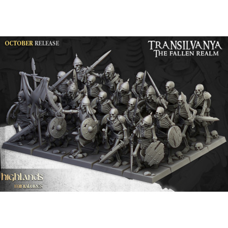 Higland Miniature Transilvanya - Skeleton warriors with swords
