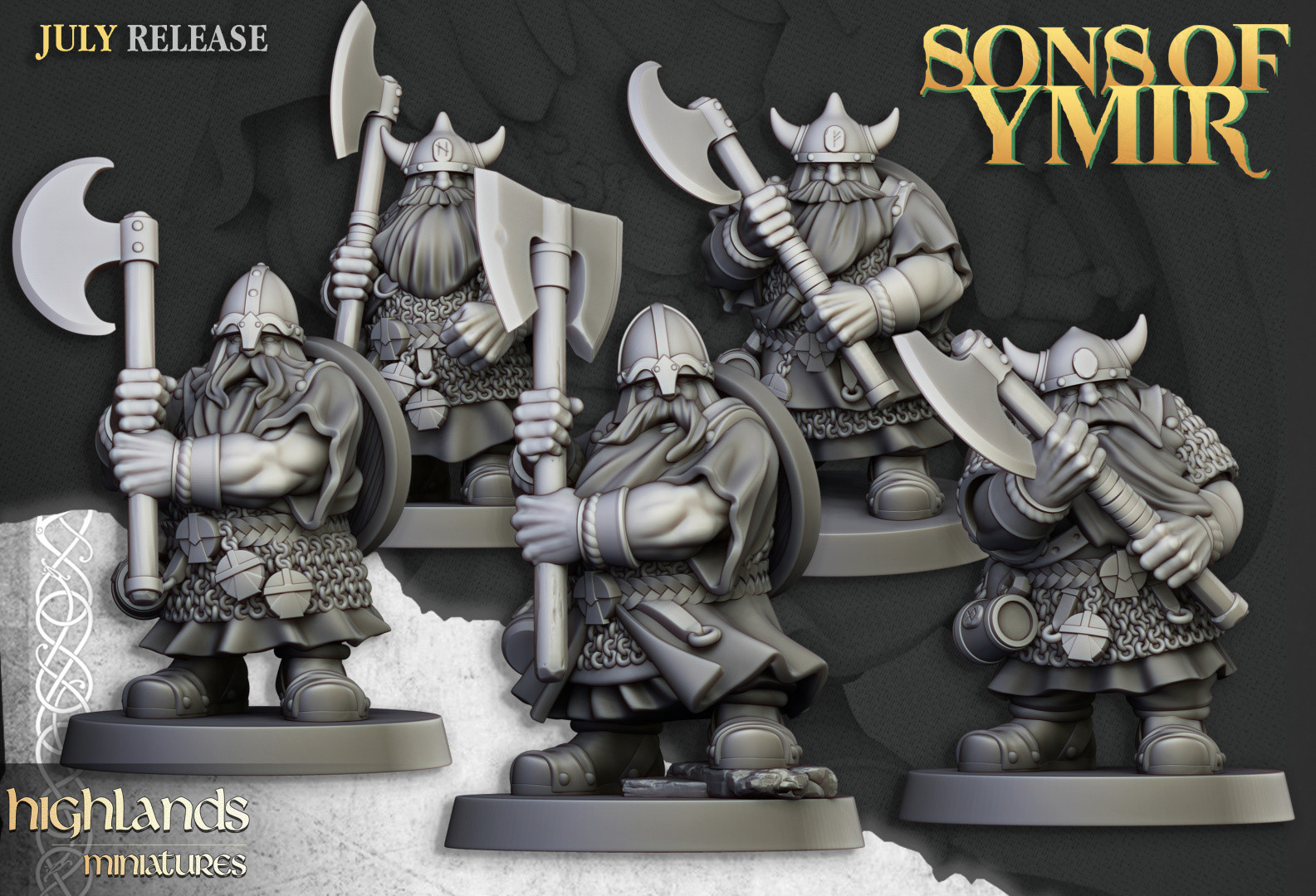 Royaumes nains -Guerriers nains armes lourdes - Imagen 1 de 3