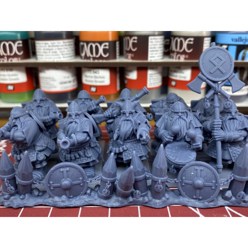 Higlands Miniatures 3D-Arquebusiers nains