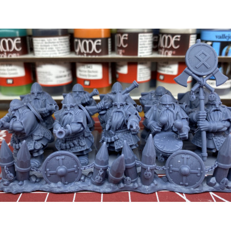Higlands Miniatures 3D-Arquebusiers nains