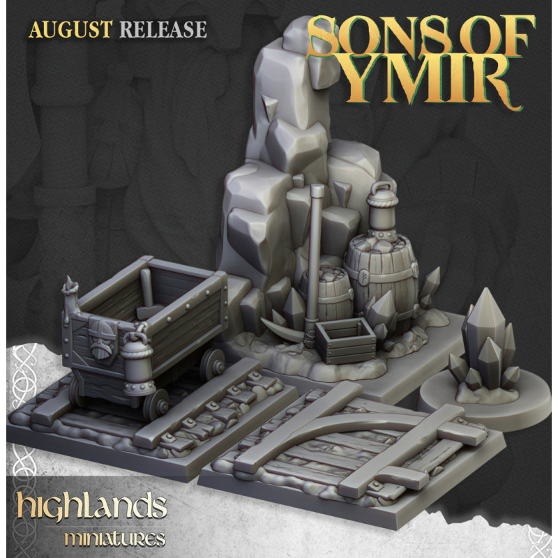 Higlands Miniatures 3D-Mineurs nains