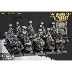 Higlands Miniatures 3D-Gardes royaux nains (2)