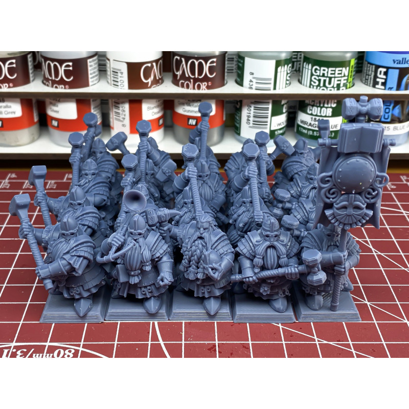 Higlands Miniatures 3D-Gardes royaux nains
