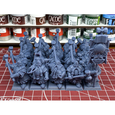 Higlands Miniatures 3D-Gardes royaux nains