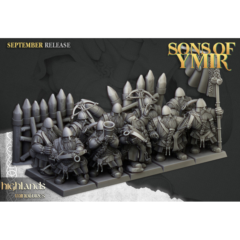 Higlands Miniatures 3D-Arbalétriers nains