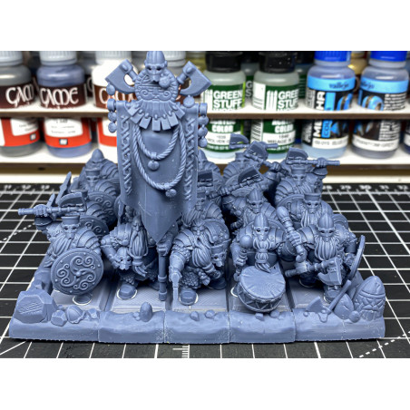 Higlands Miniatures 3D-Huscarls nains