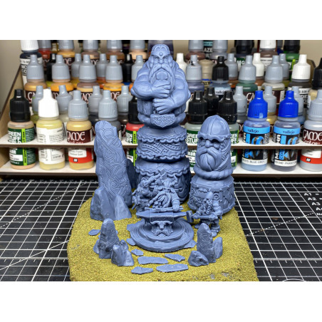 Higlands Miniatures 3D-Enclume du destin naine