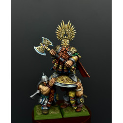 Higlands Miniatures 3D-Heros nain sur bouclier (2)