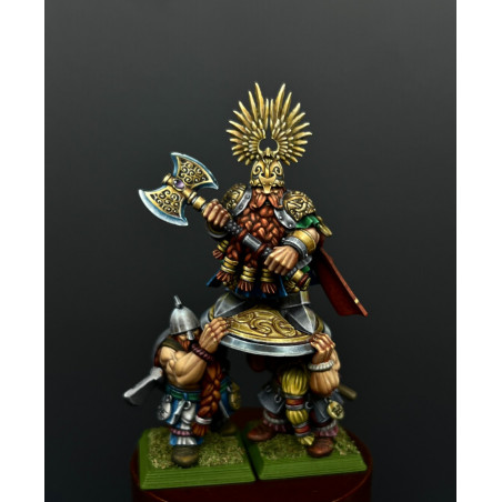 Higlands Miniatures 3D-Heros nain sur bouclier