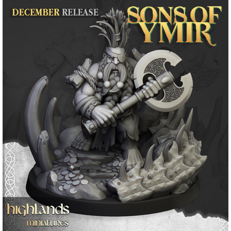 Higlands Miniatures 3D-Heros nain tueur de dragon