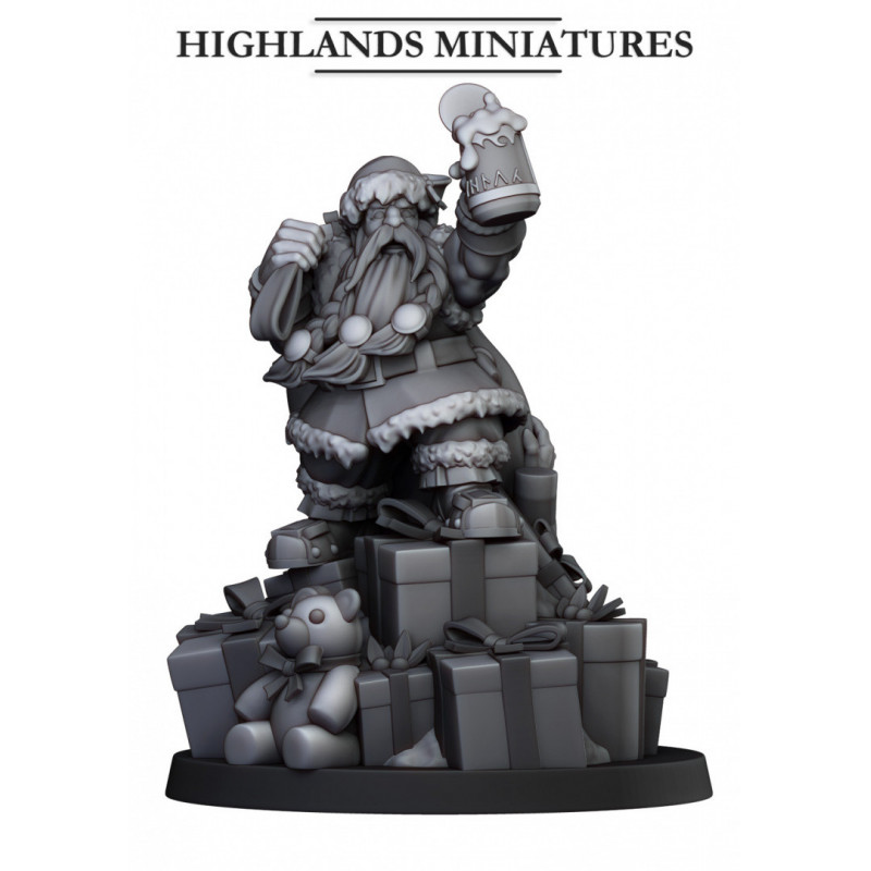 Higlands Miniatures 3D-Heros nain père noël