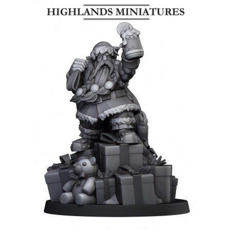 Higlands Miniatures 3D-Heros nain père noël