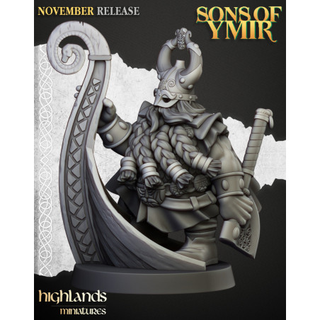 Higlands Miniatures 3D-Heros nain Maitre des océans
