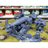 Higlands Miniatures 3D-Canon à flammes nain