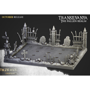 Higland Miniature Transilvanya - Plateau de mouvement thème Morts vivants