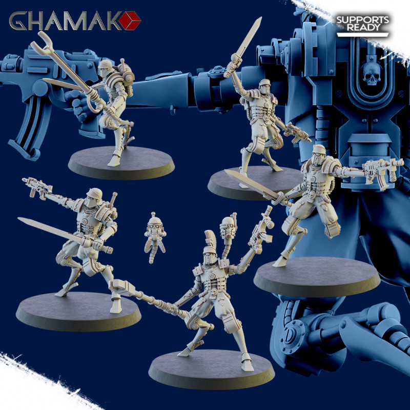 Ghamak 3D-Culte mécanique-Martian Ironborned SquadGhamak-Martian Ironborned Squad