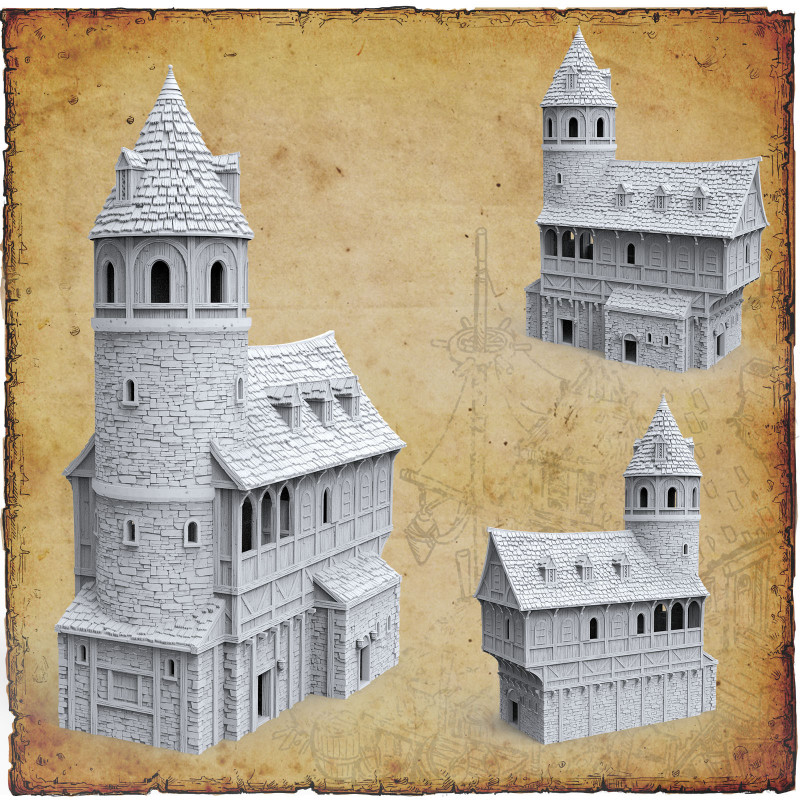 Décors modulaires 28/32 mm – 3D Layered Scenery – Filament

