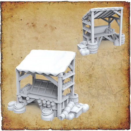Décors modulaires 28/32 mm – 3D Layered Scenery – Filament

