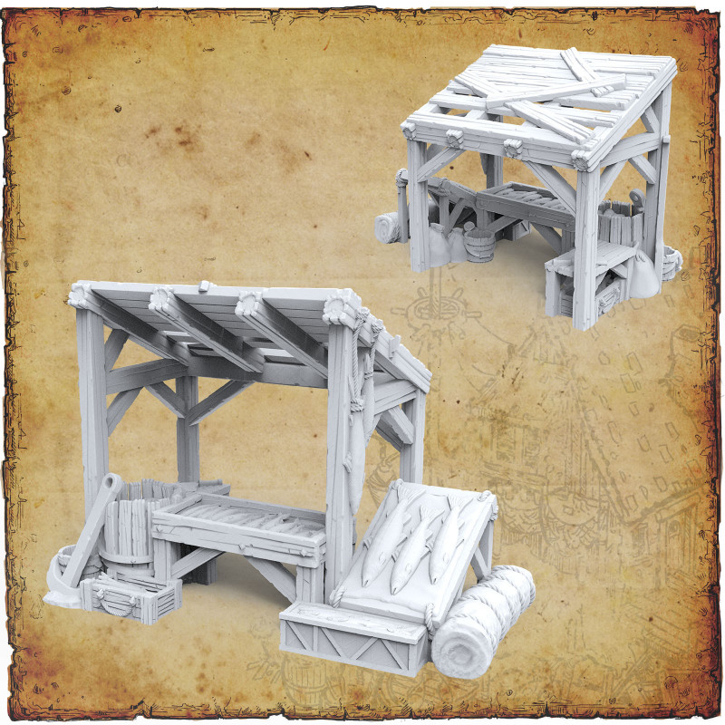 Décors modulaires 28/32 mm – 3D Layered Scenery – Filament

