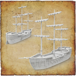 Ancrabourg Three masted Carrack