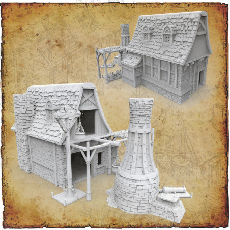 Décors modulaires 28/32 mm – 3D Layered Scenery – Filament

