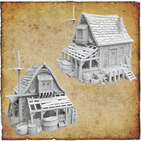 Décors modulaires 28/32 mm – 3D Layered Scenery – Filament

