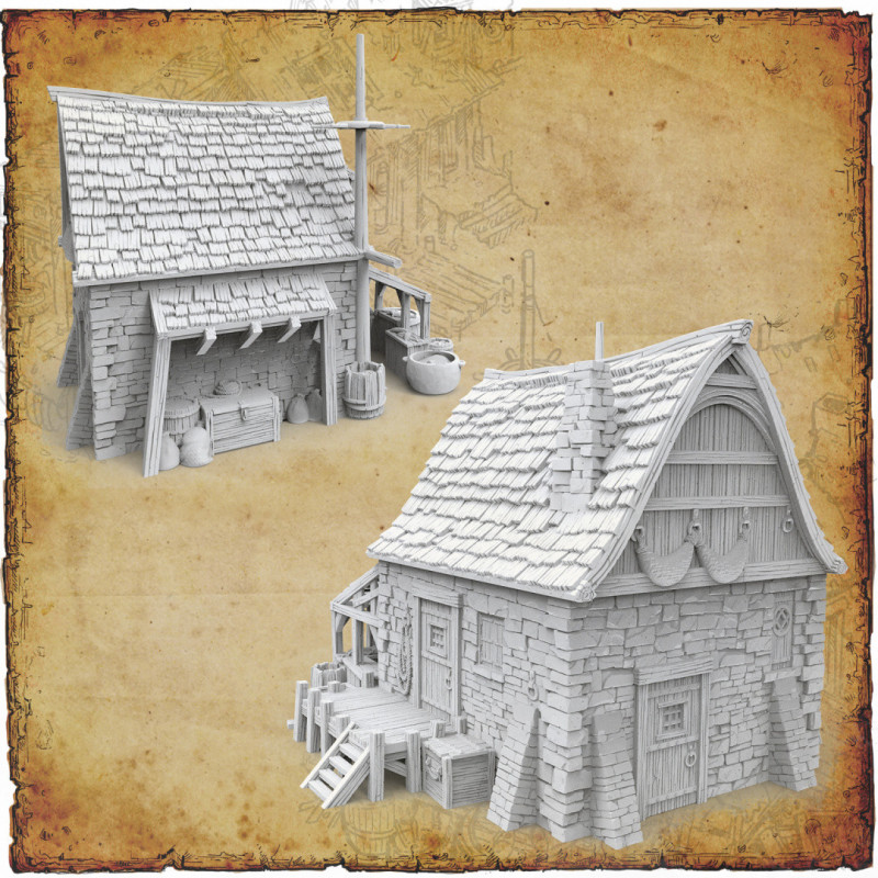 Décors modulaires 28/32 mm – 3D Layered Scenery – Filament


