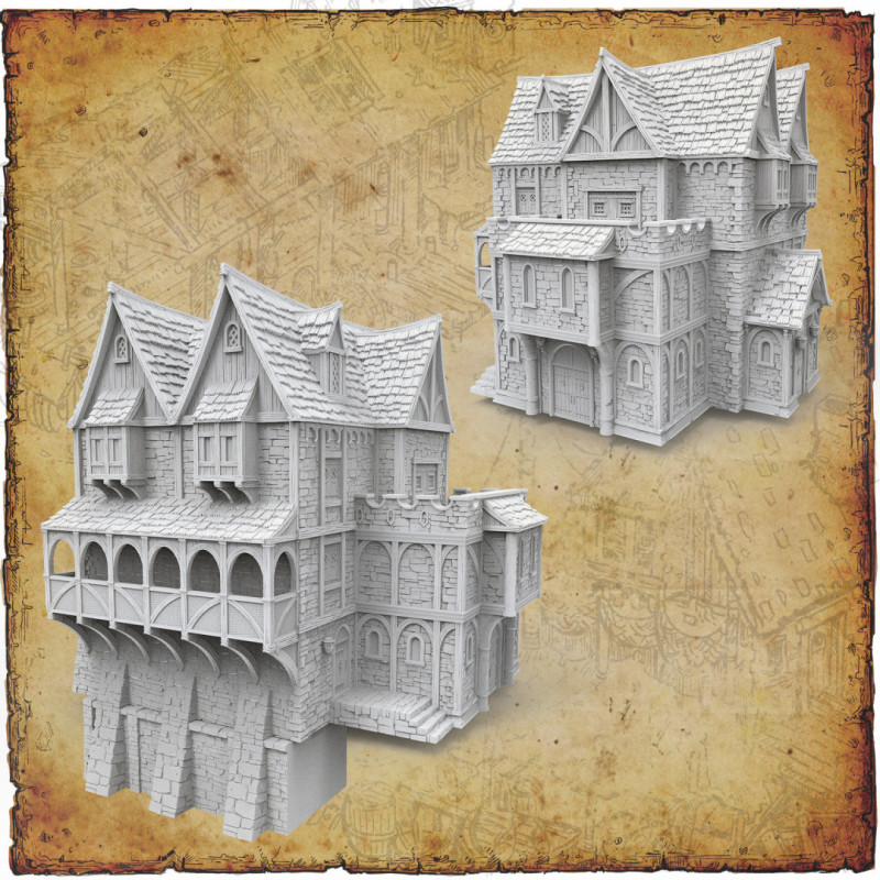 Décors modulaires 28/32 mm – 3D Layered Scenery – Filament

