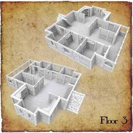 Décors modulaires 28/32 mm – 3D Layered Scenery – Filament

