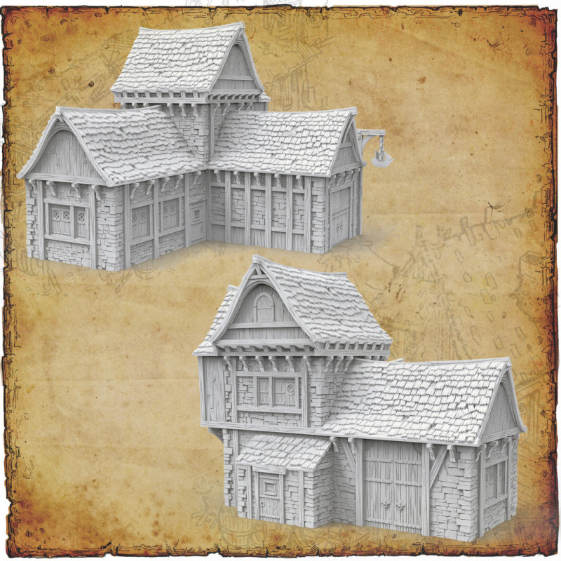 Décors modulaires 28/32 mm – 3D Layered Scenery – Filament

