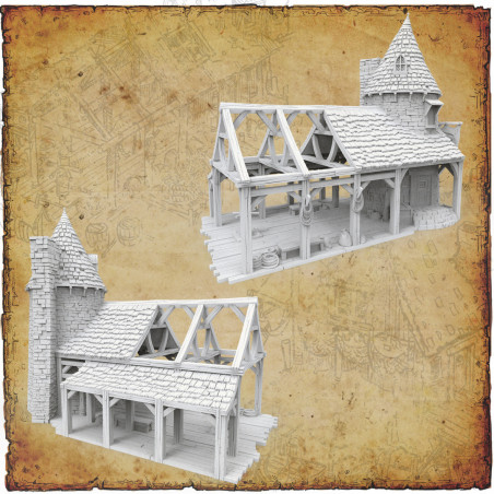 Décors modulaires 28/32 mm – 3D Layered Scenery – Filament

