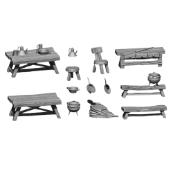 Last Sword MiniaturesLast Sword-Tables et matériel de cuisine