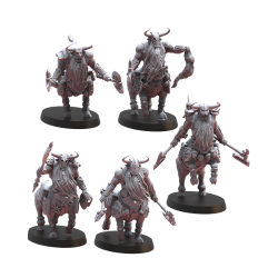 Figurines Nains du chaos imprimées en 3D