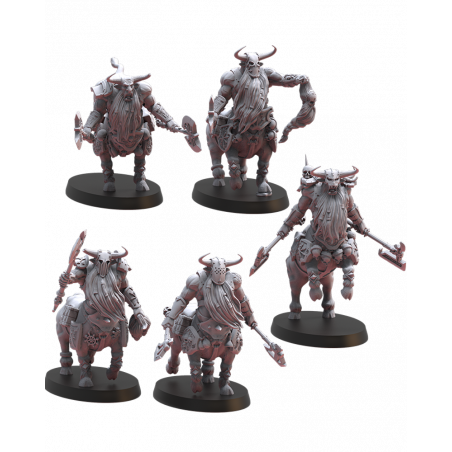Figurines Nains du chaos imprimées en 3D