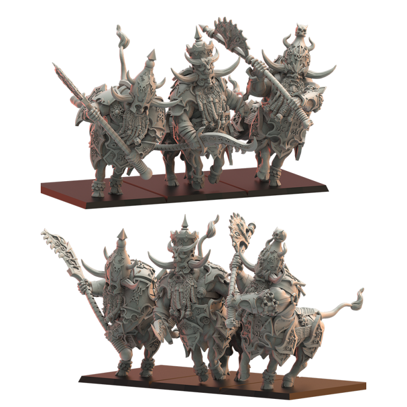 Figurines Nains du chaos imprimées en 3D