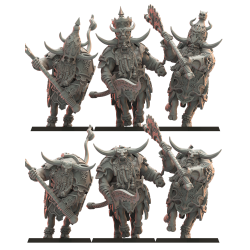 Figurines Nains du chaos imprimées en 3D