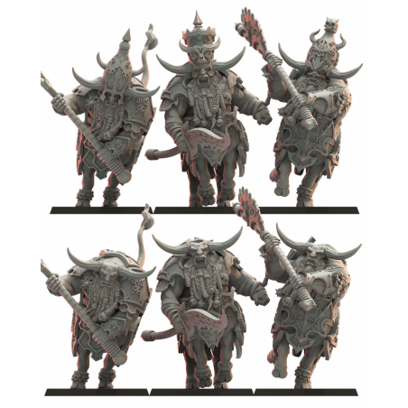 Figurines Nains du chaos imprimées en 3D