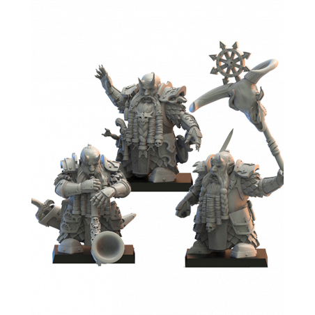 Figurines Nains du chaos imprimées en 3D