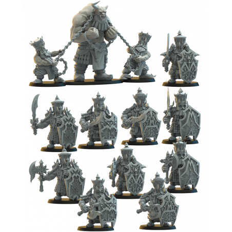 Figurines Nains du chaos imprimées en 3D