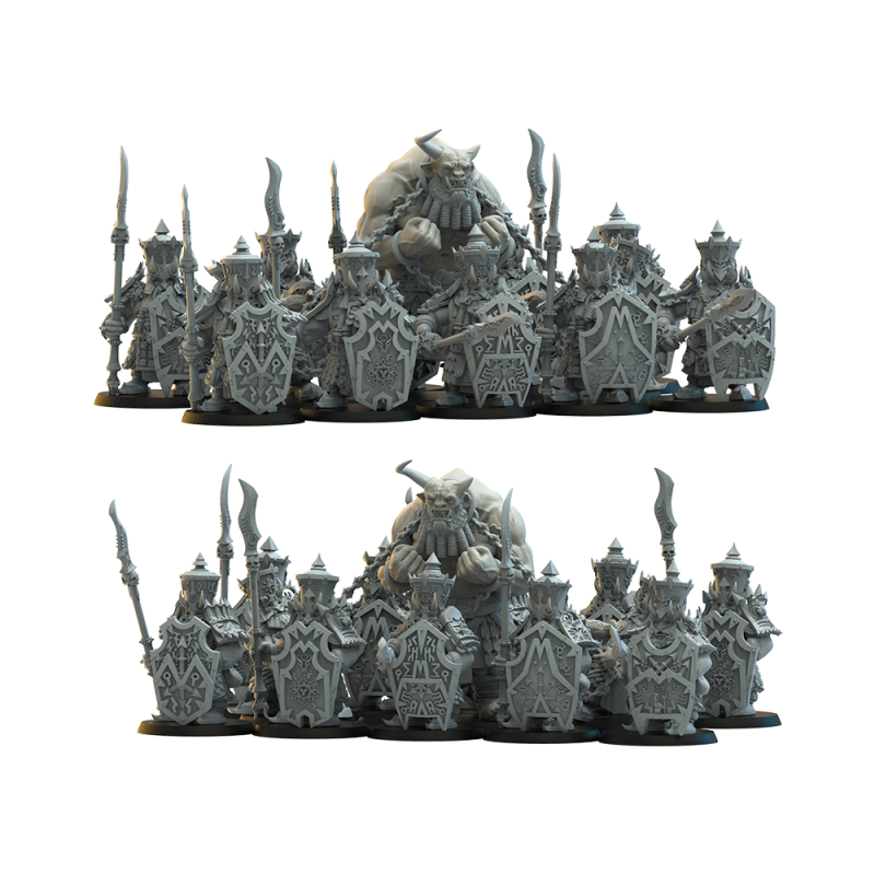 Figurines Nains du chaos imprimées en 3D