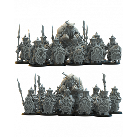 Figurines Nains du chaos imprimées en 3D