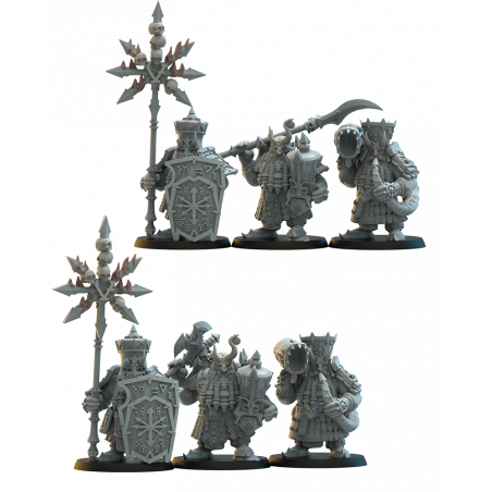 Figurines Nains du chaos imprimées en 3D