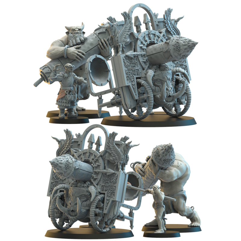 Figurines Nains du chaos imprimées en 3D