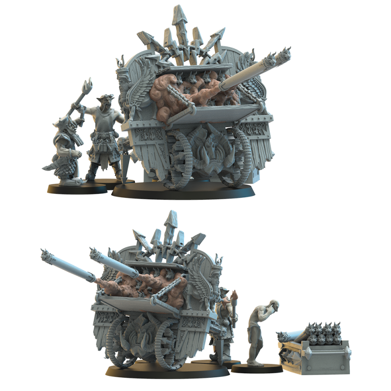 Figurines Nains du chaos imprimées en 3D