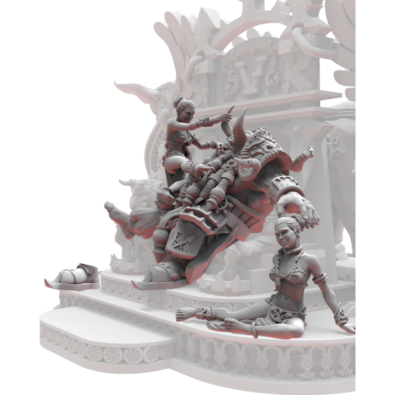 Figurines Nains du chaos imprimées en 3D