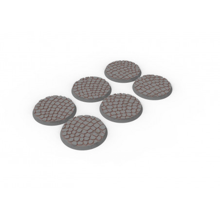 Impréssion 3D Proxywars Socles Ronds/Ovales texture pavés 