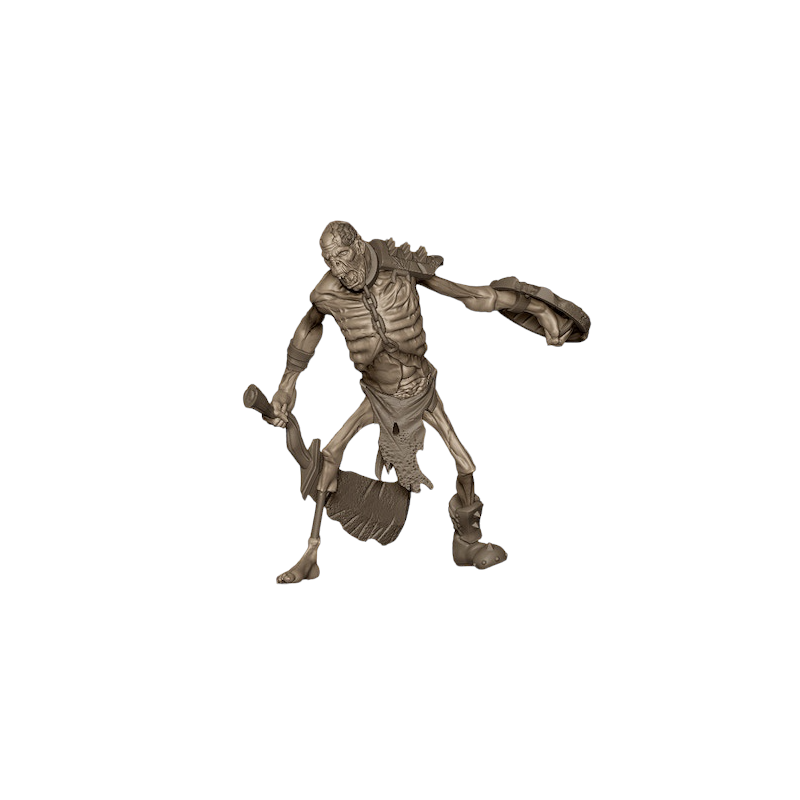 Impréssion 3D Géant zombie épée bouclier 