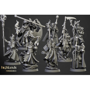 Impression 3D figurines Higland miniatures Wizards of the Empire of Sun   