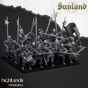 Higland Miniature Sunland - Hallebardiers