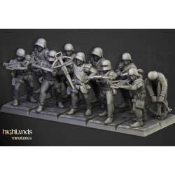 Higland Miniature Sunland - Arbalétriers MiliciensHigland Miniature Sunland - Arbalétriers Miliciens